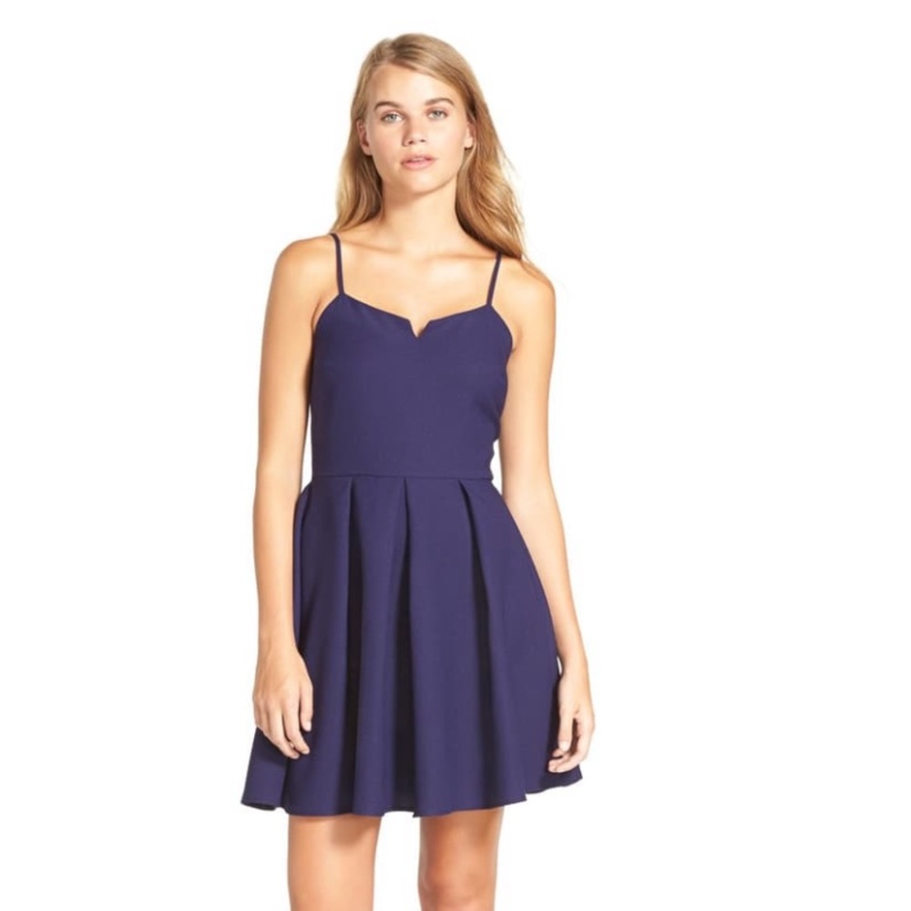 Navy Blue Everly Skater Dress